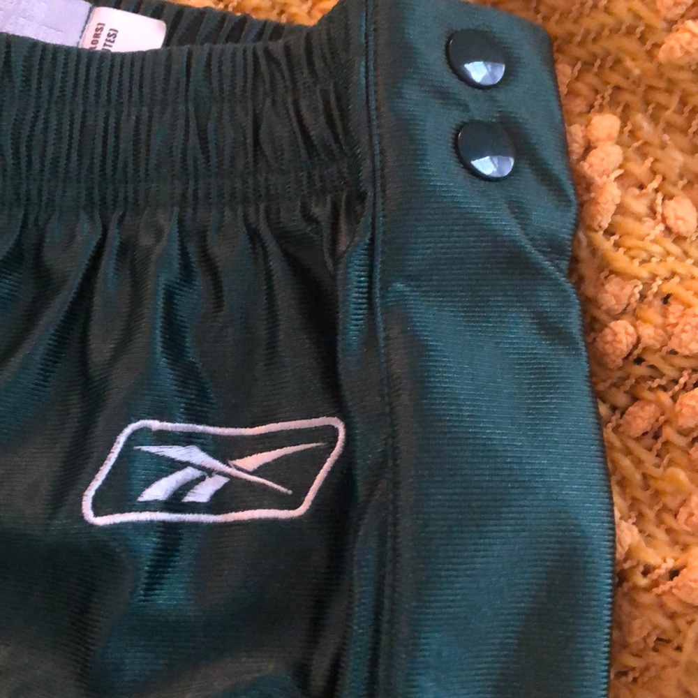 Green Reebok snap pants - Picture 2 of 3